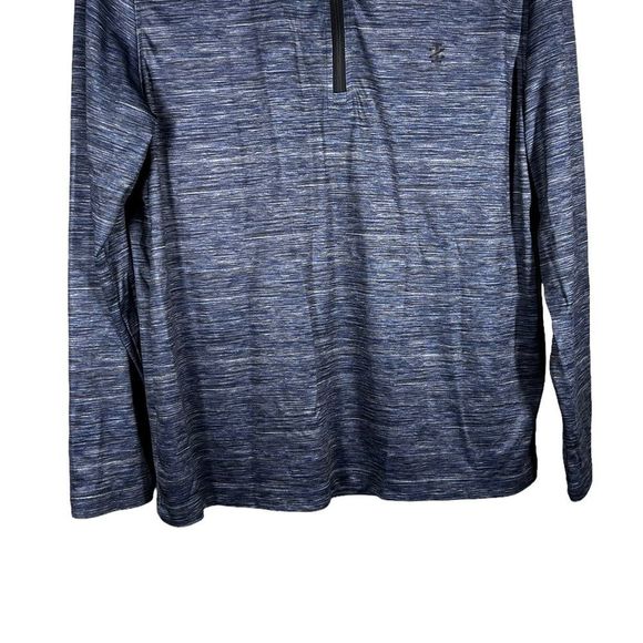IZOD Golf With Hydro Shield Mens Sz L Blue Heathered 1/4 ZIP Top - Picture 2 of 9